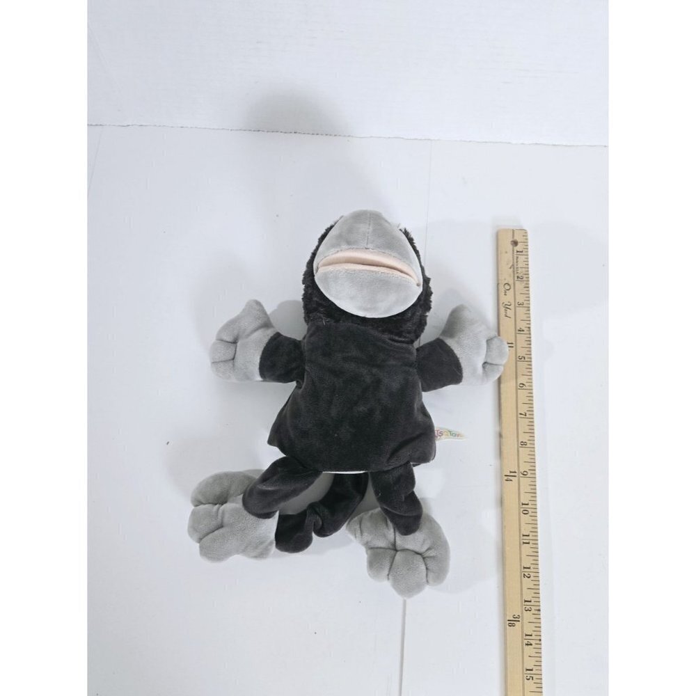 JSQ Toys Monkey 10" tall Gray Hand Puppet Plush Vintage - Picture 5 of 7